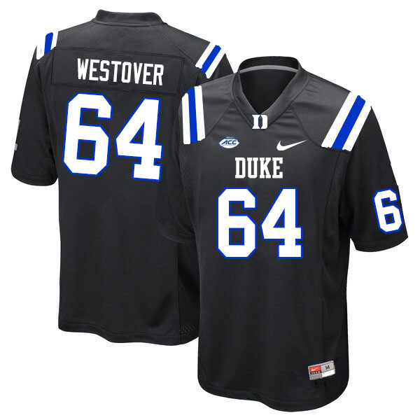 Youth #64 Tristan Westover Duke Blue Devils College Football Jerseys Sale-Black